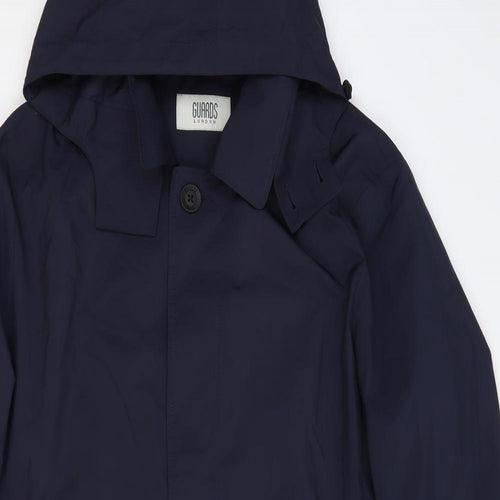 Guards London Mens Blue Windbreaker Jacket Size 42 Button - Tailored Fit