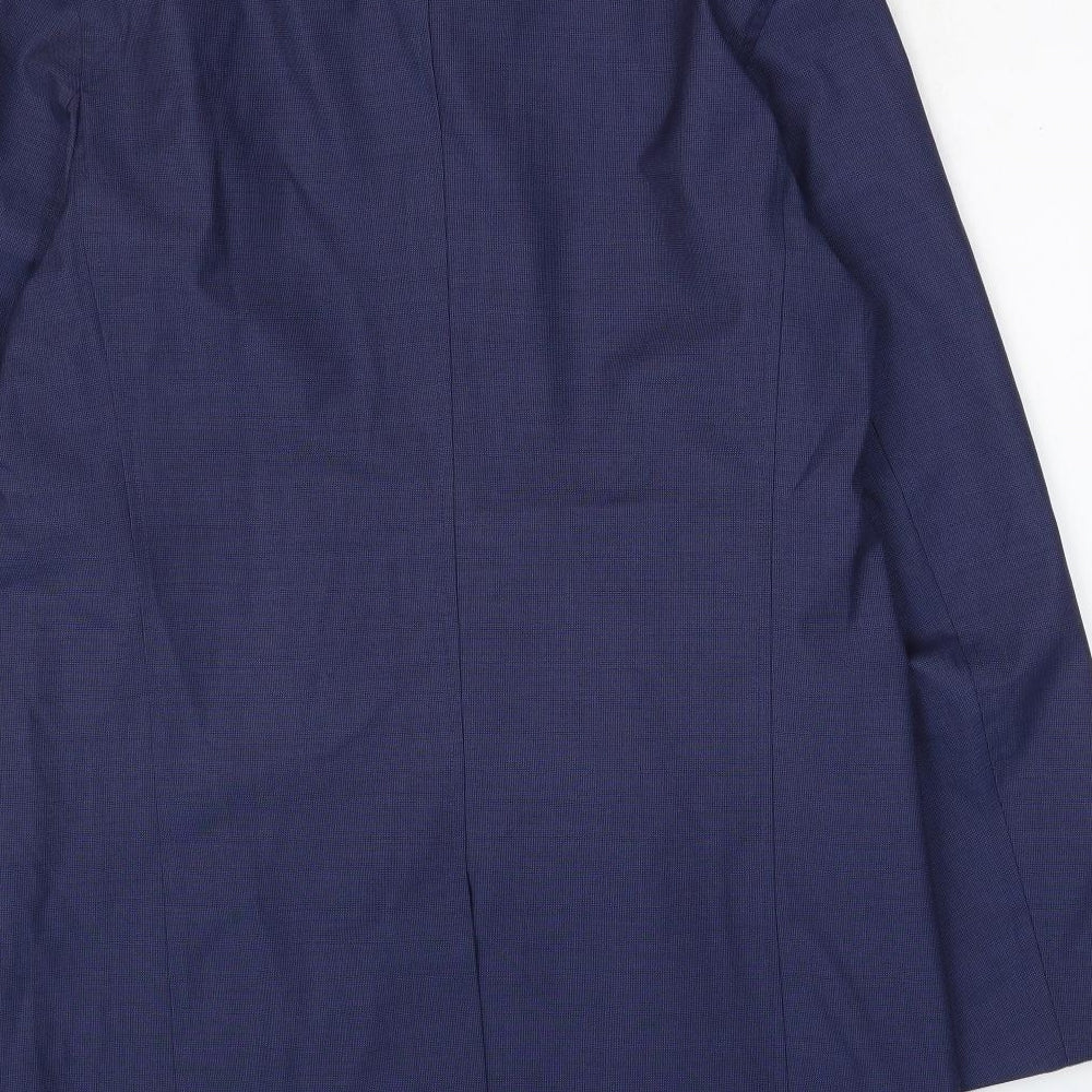 Guards London Mens Blue Overcoat Coat Size 38 Button