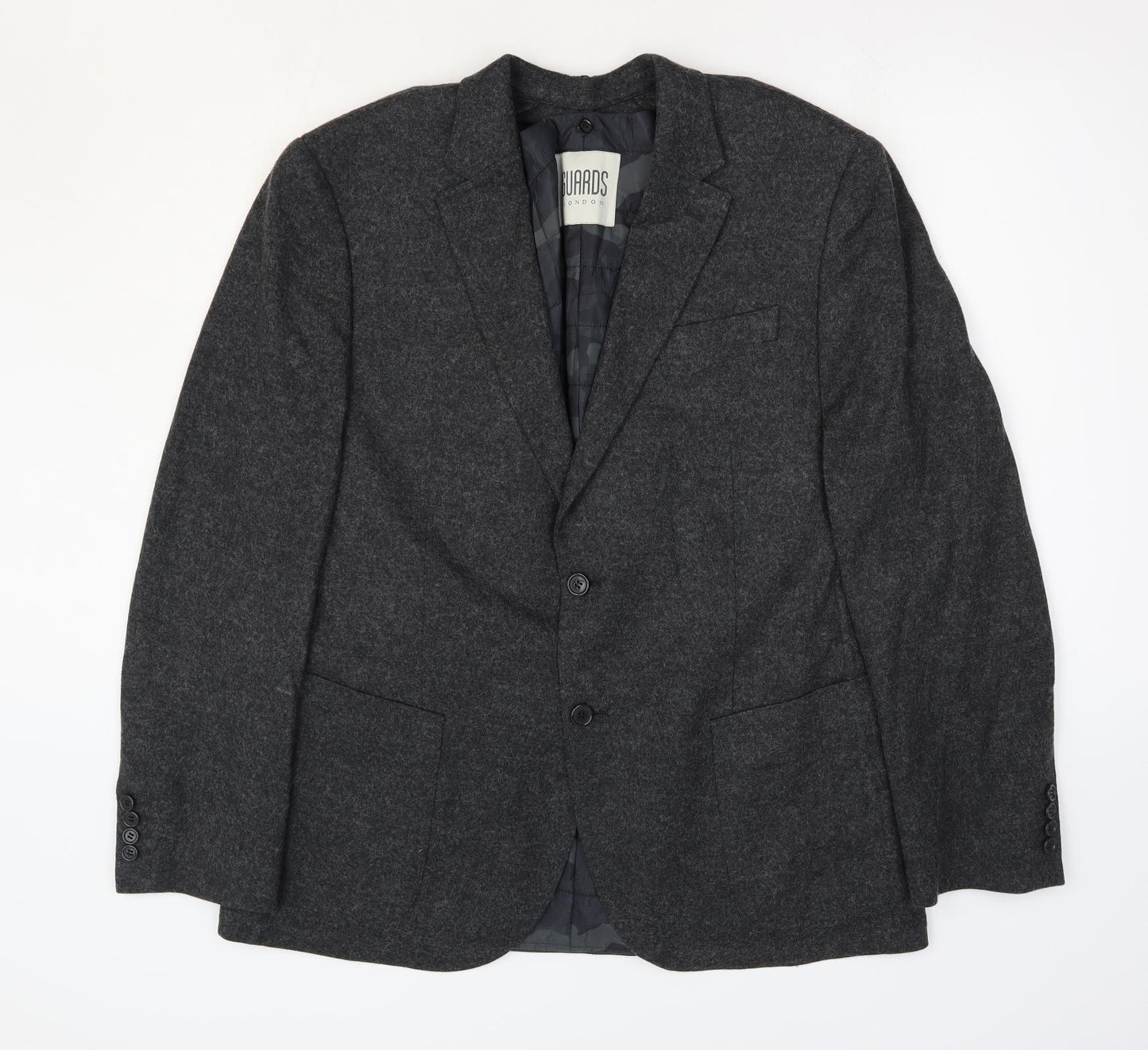 Guards London Mens Grey Acrylic Jacket Suit Jacket Size 42