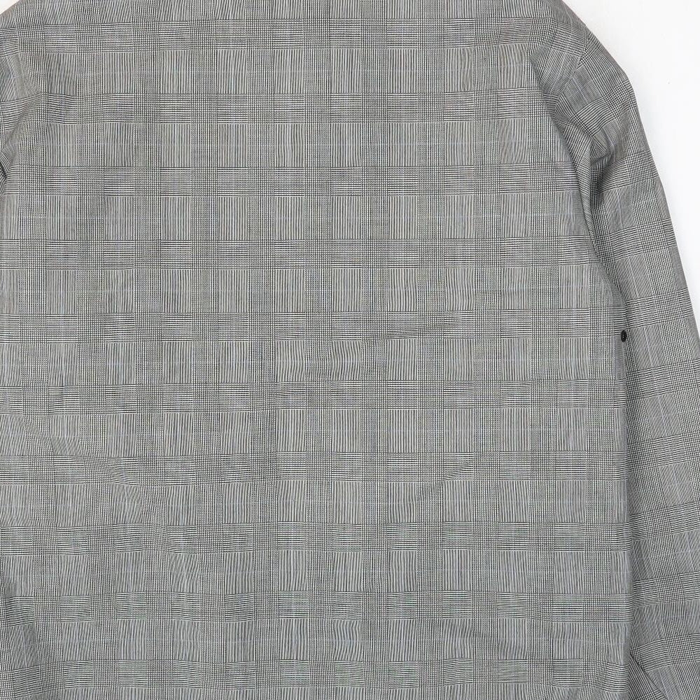 Guards London Mens Grey Plaid Bomber Jacket Jacket Size M Zip