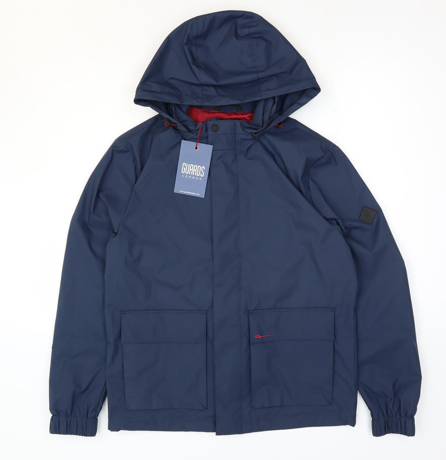 Guards London Mens Blue Windbreaker Jacket Size 38 Zip