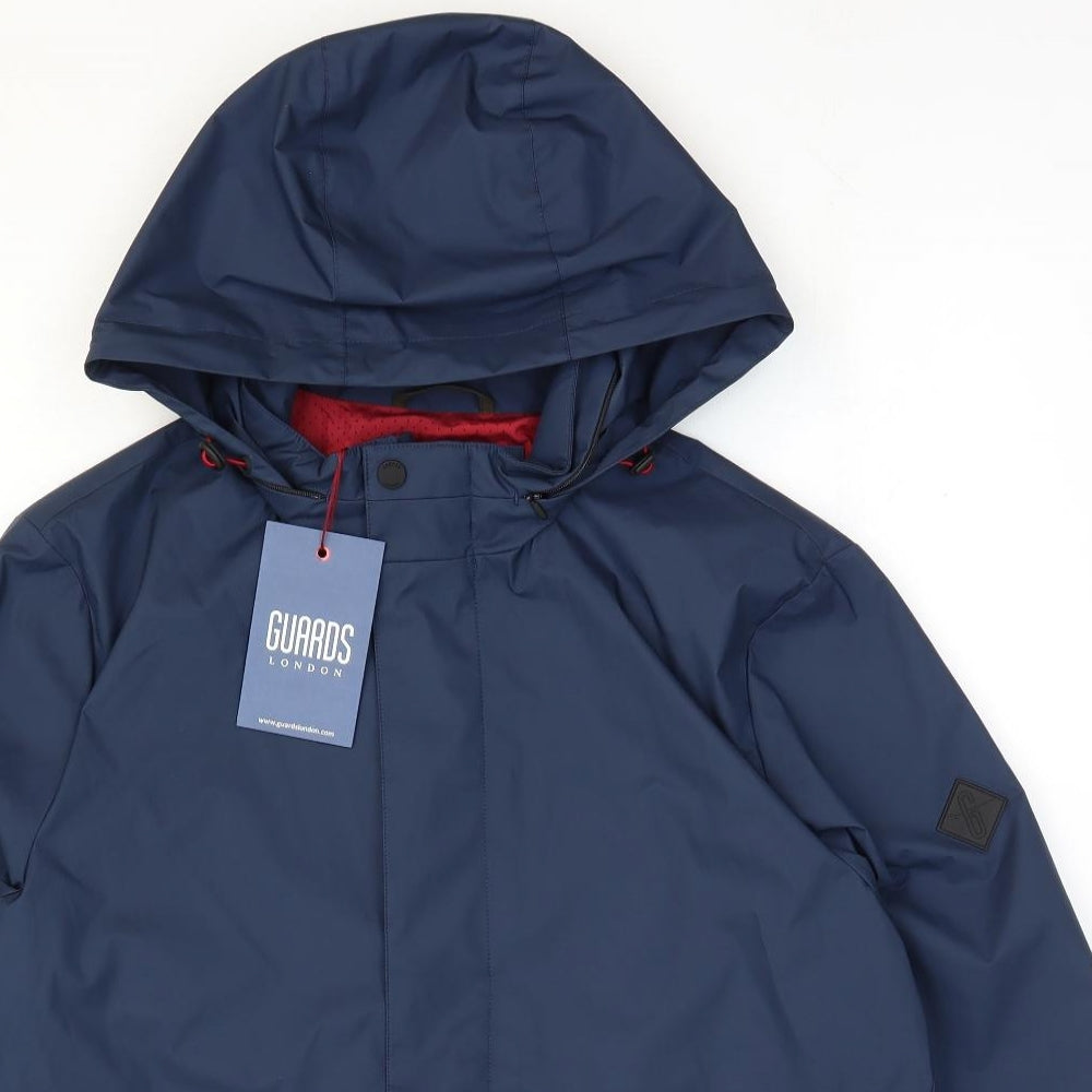Guards London Mens Blue Windbreaker Jacket Size 38 Zip