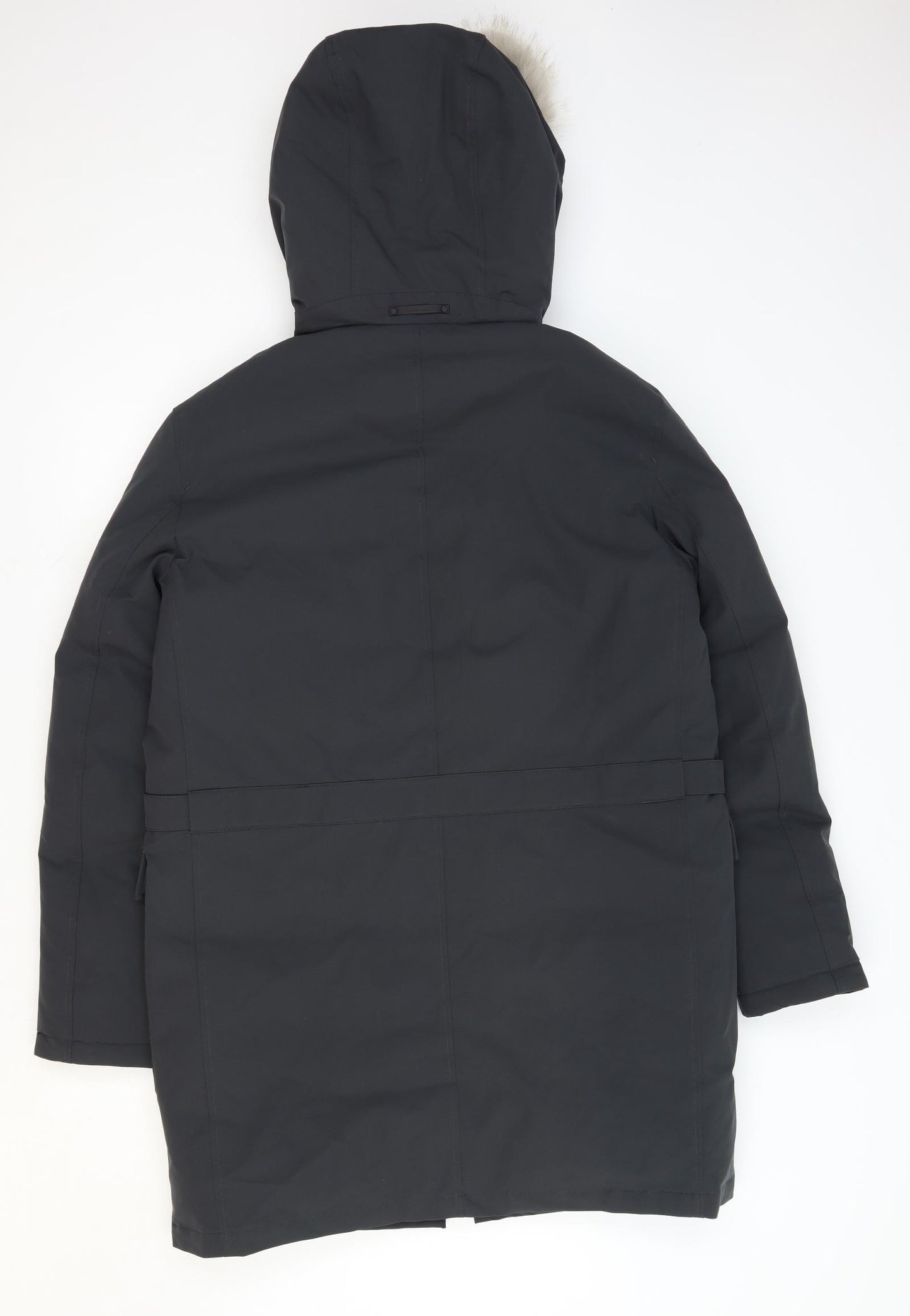 Guards London Mens Grey Parka Coat Size 38 Zip