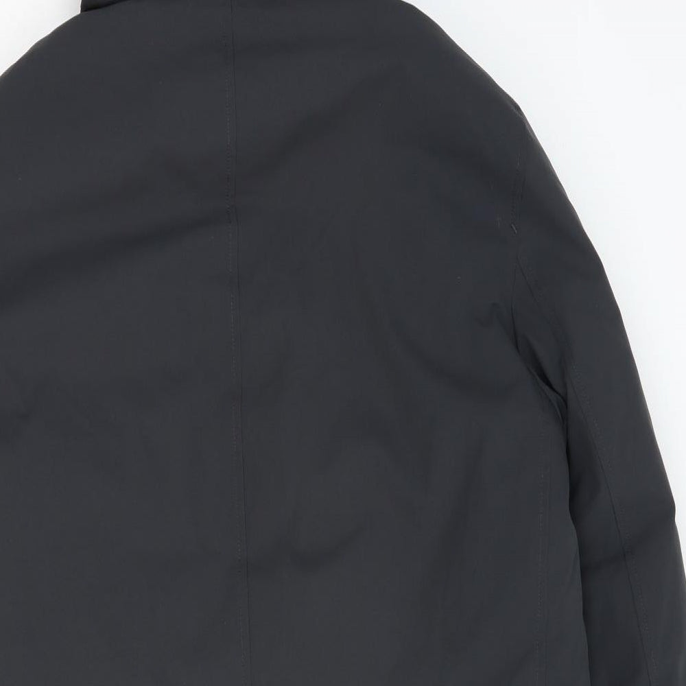Guards London Mens Grey Parka Coat Size 38 Zip