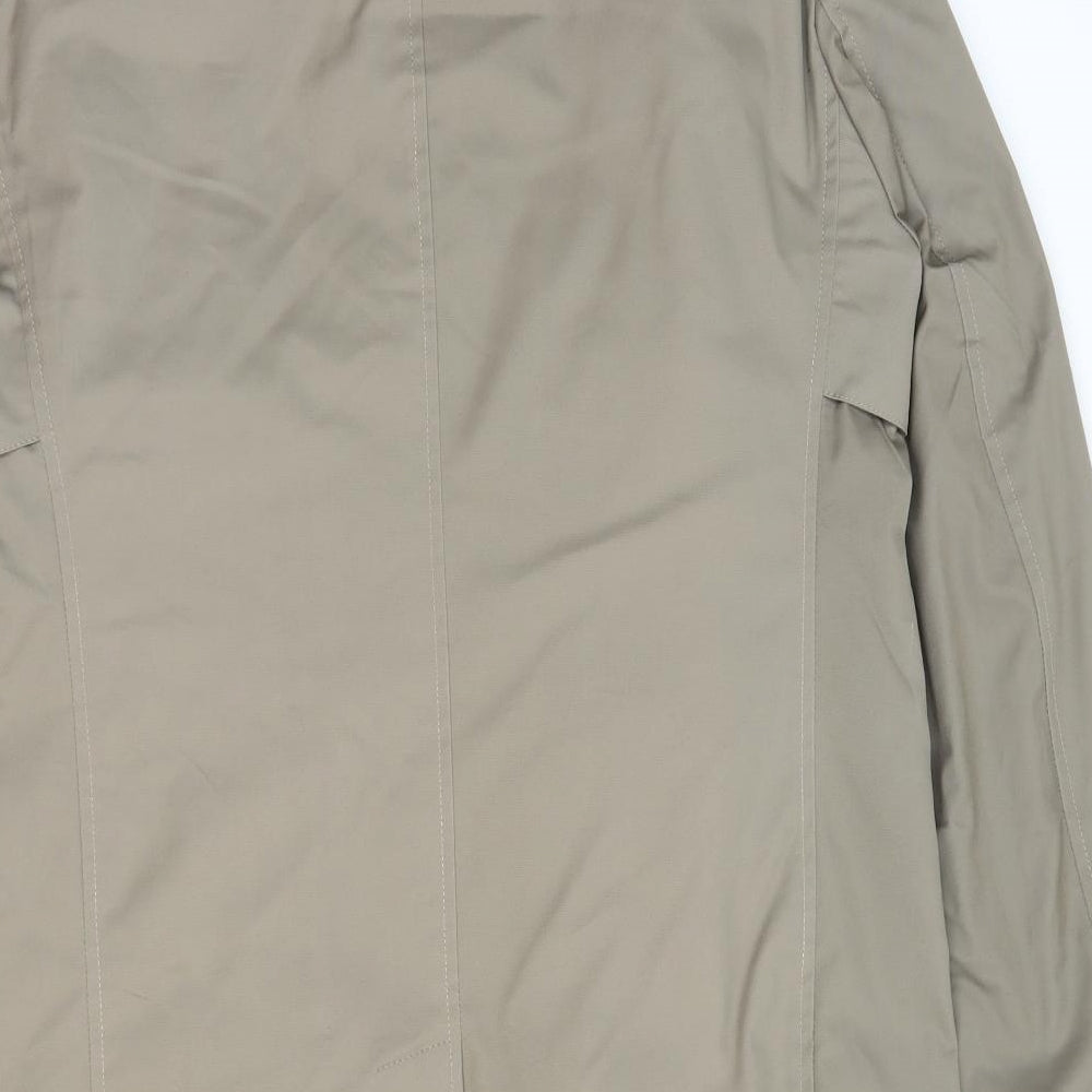 Guards London Mens Beige Overcoat Coat Size 38 Button - Tailored Fit