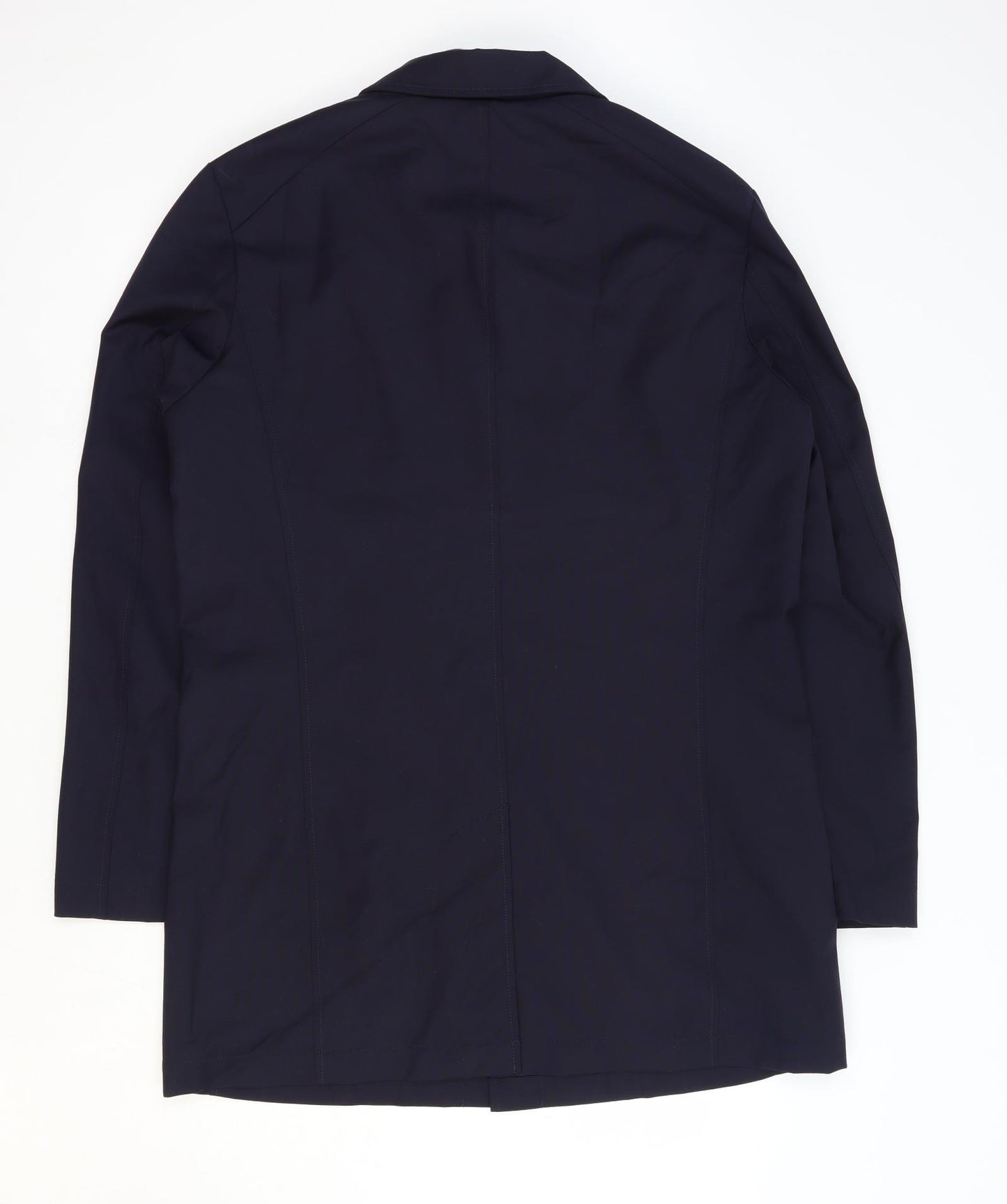 Guards London Mens Blue Overcoat Coat Size 40 Zip - Thinsulate Lining