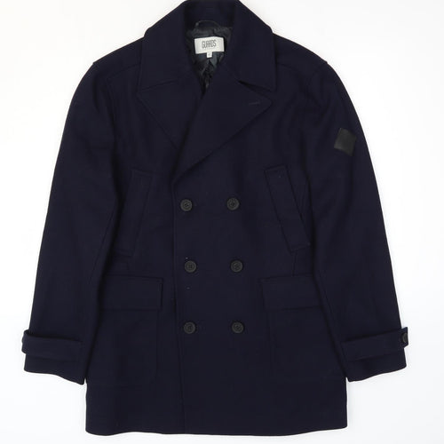 Guards London Mens Blue Military Jacket Jacket Size 40 Button - Double Breasted