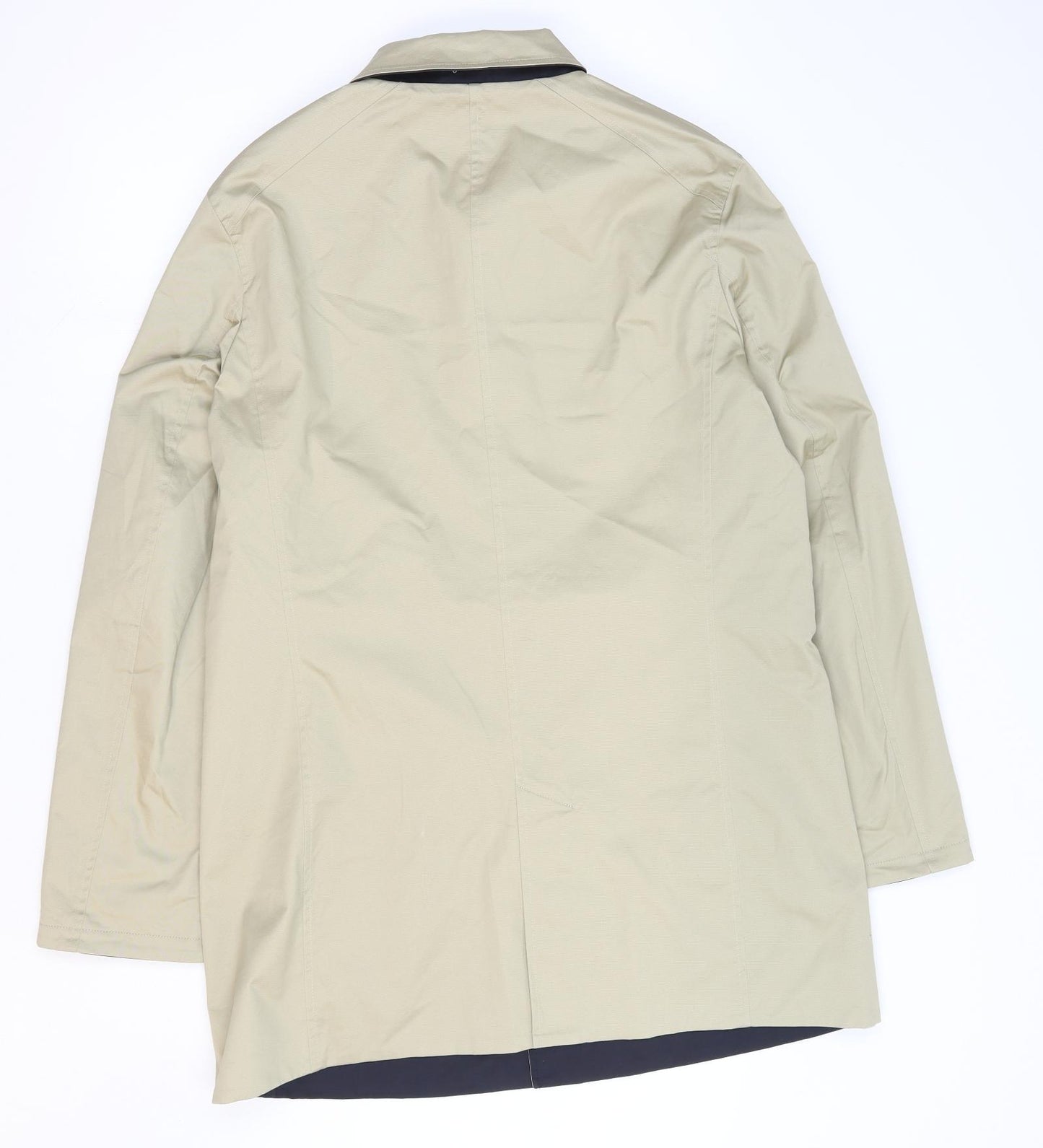 Guards London Mens Beige Overcoat Coat Size 40 Button