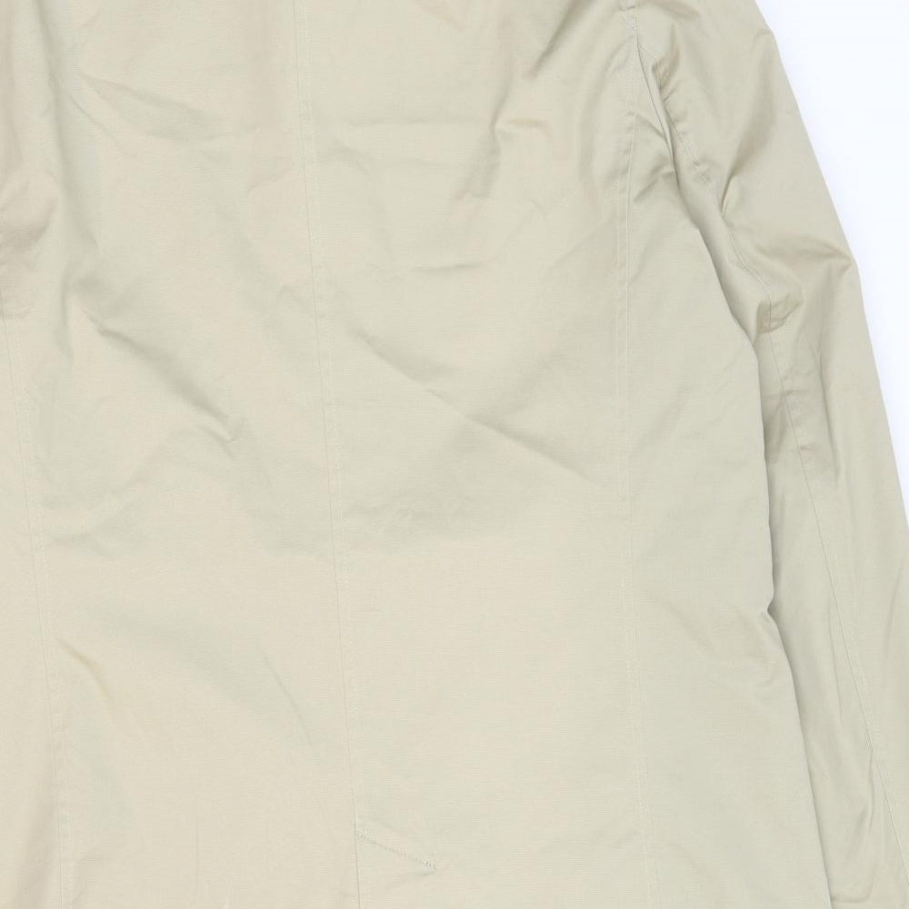 Guards London Mens Beige Overcoat Coat Size 40 Button