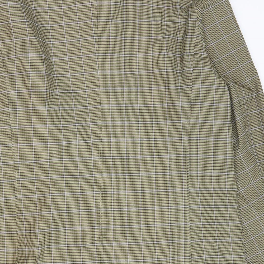 Guards London Mens Beige Plaid Overcoat Coat Size 40 Button