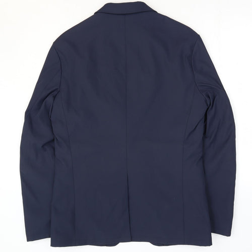 Guards London Mens Blue Polyester Jacket Suit Jacket Size 38 - Tailored Fit