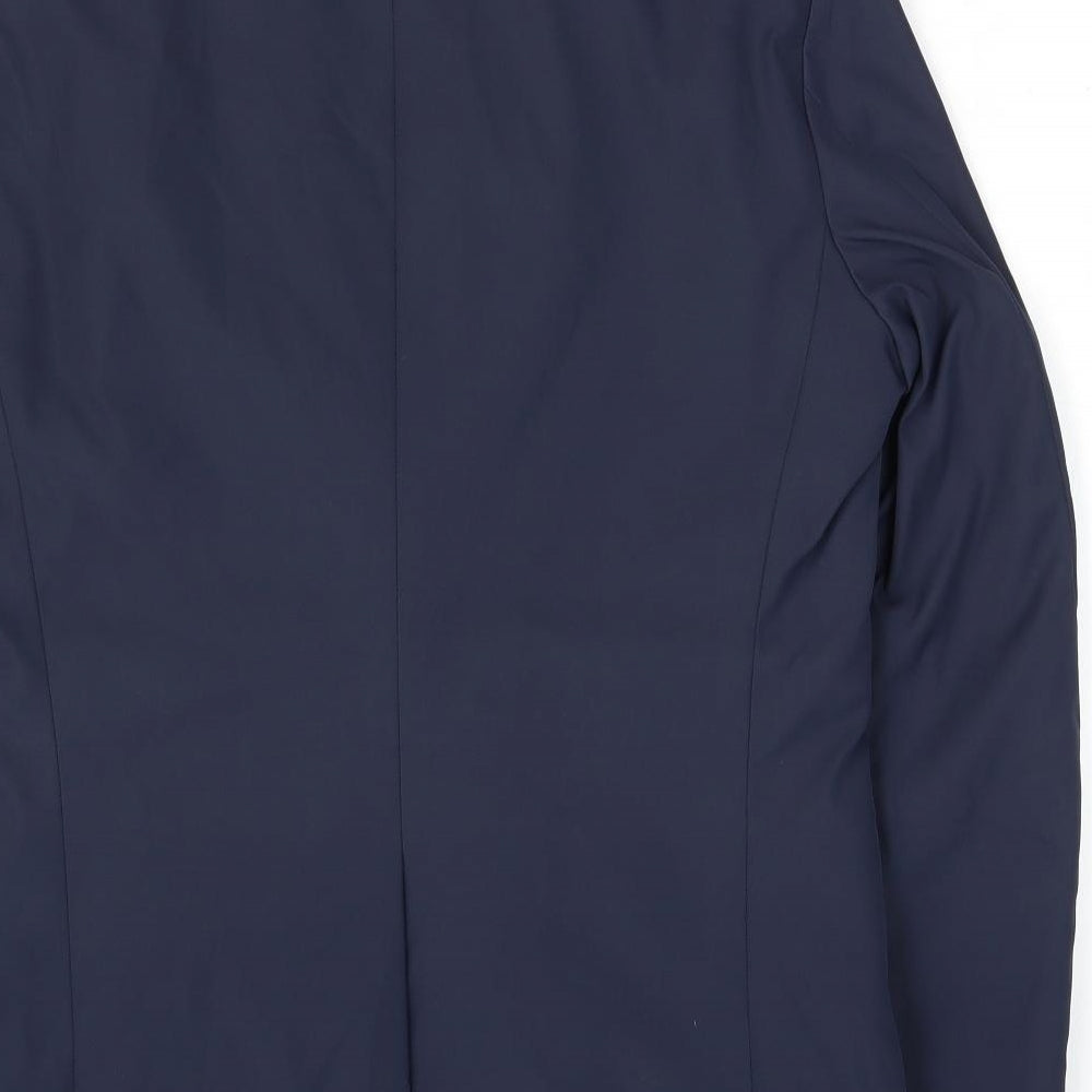 Guards London Mens Blue Polyester Jacket Suit Jacket Size 38 - Tailored Fit