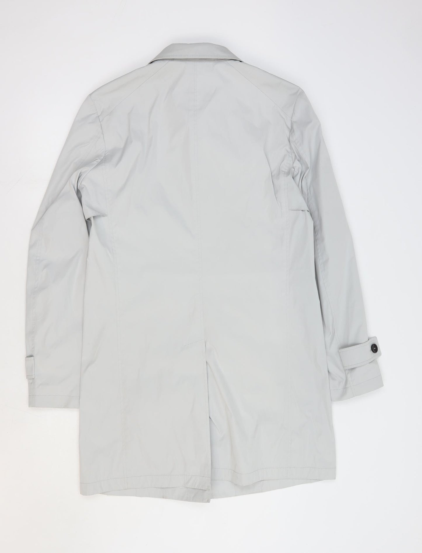 Guards London Mens Grey Overcoat Coat Size 36 Button
