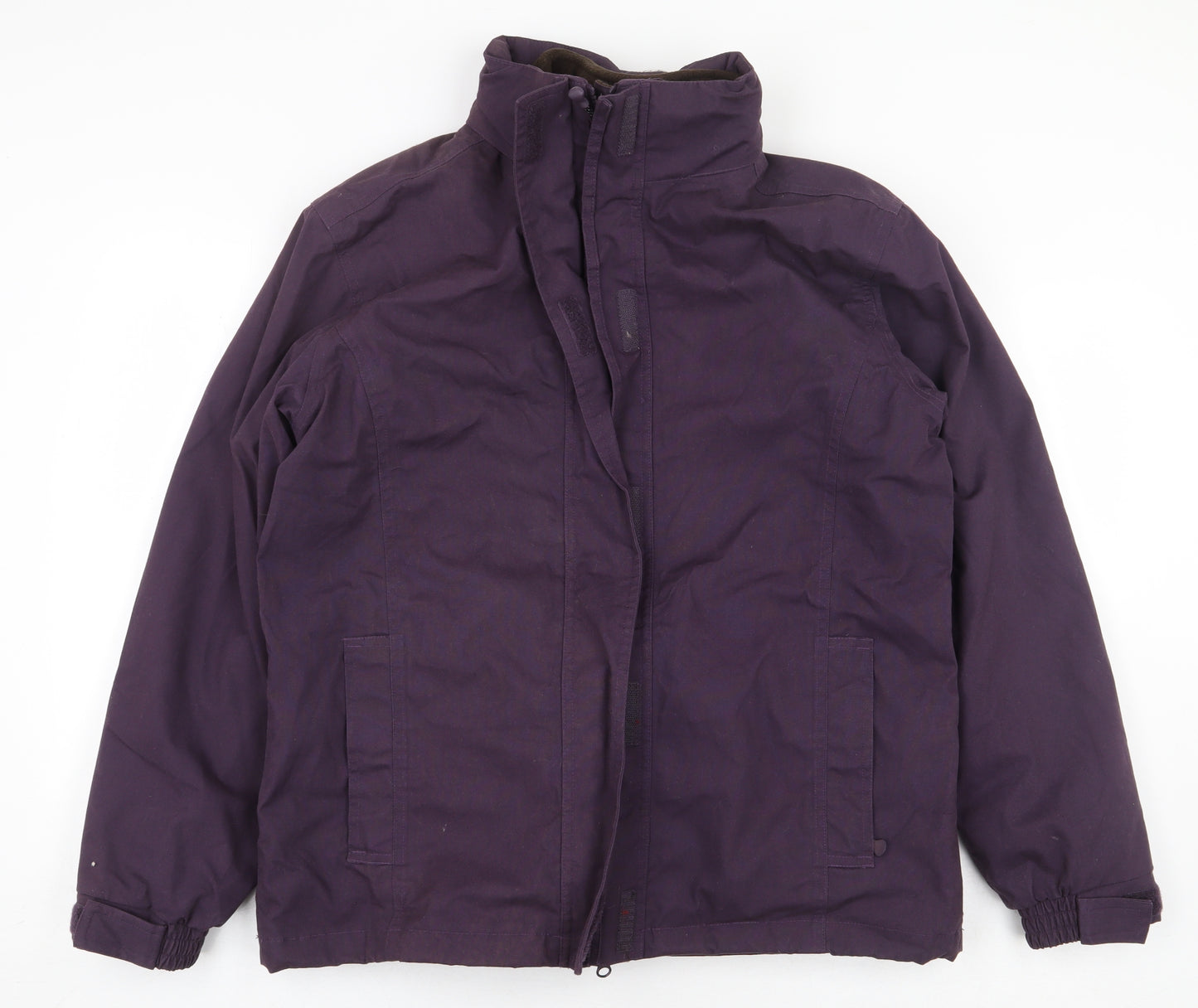 Crane Trail Mens Purple Rain Coat Coat Size M Zip
