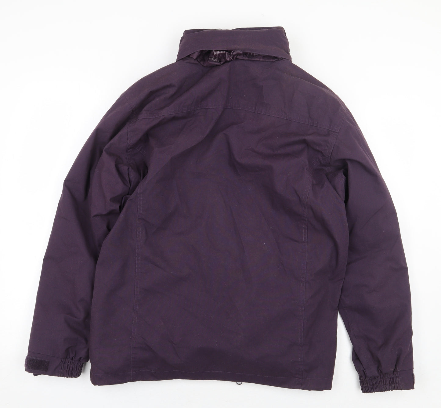 Crane Trail Mens Purple Rain Coat Coat Size M Zip