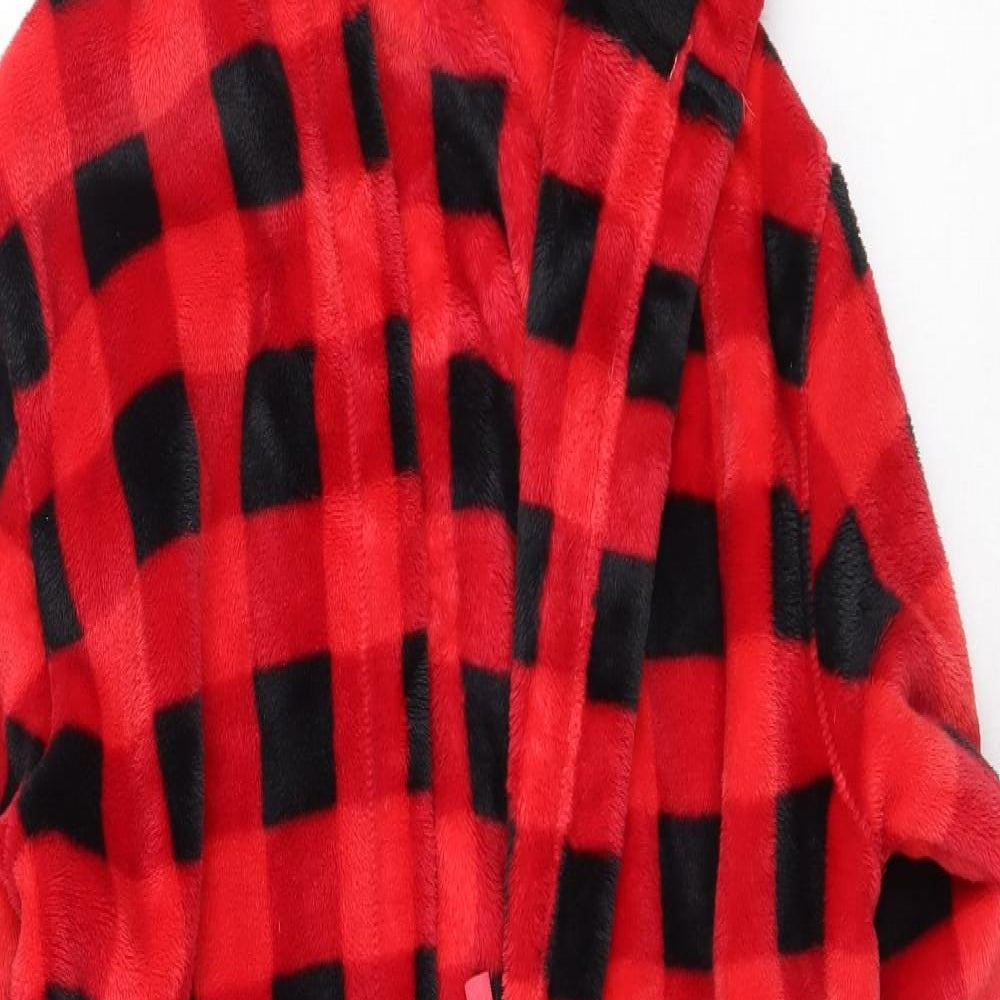 Marks and Spencer Boys Red Check Polyester Gown Size 11-12 Years Tie