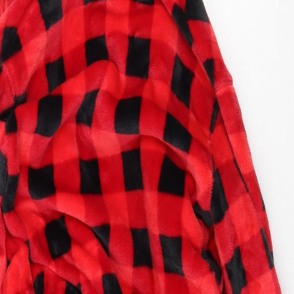 Marks and Spencer Boys Red Check Polyester Gown Size 11-12 Years Tie