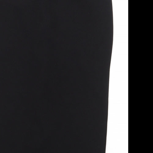 Select Womens Black Polyester Straight & Pencil Skirt Size 6 Zip - Front Slit
