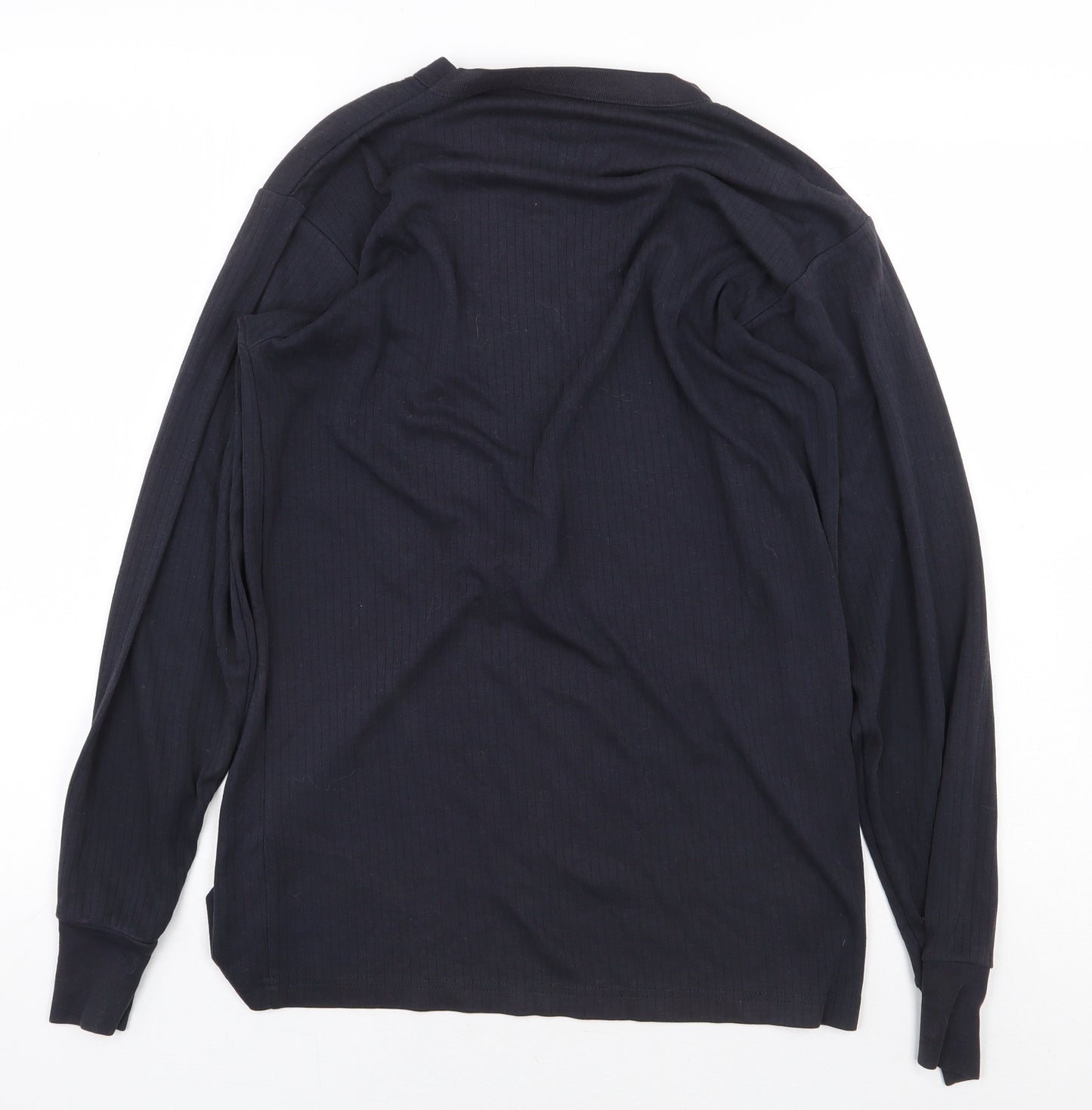 Pringle Mens Black Polyester T-Shirt Size L Round Neck