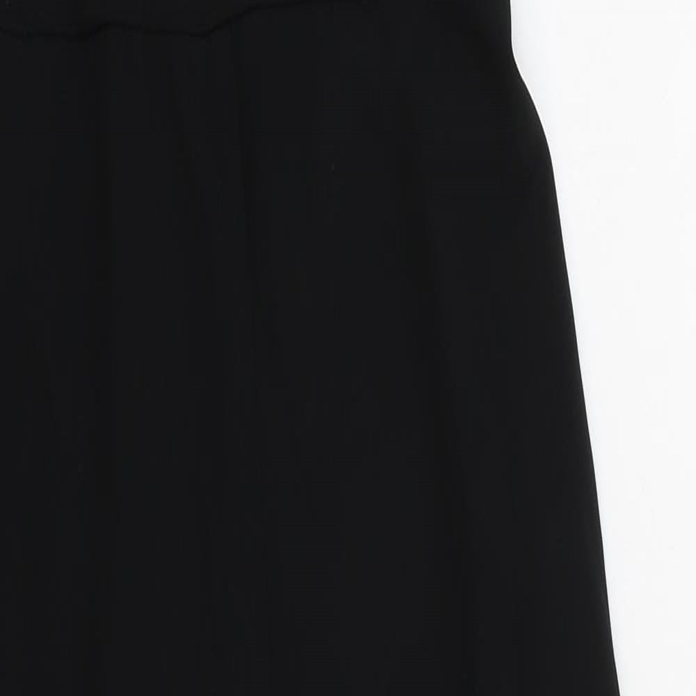 H&M Womens Black Polyester Jumpsuit One-Piece Size 10 L27 in Zip