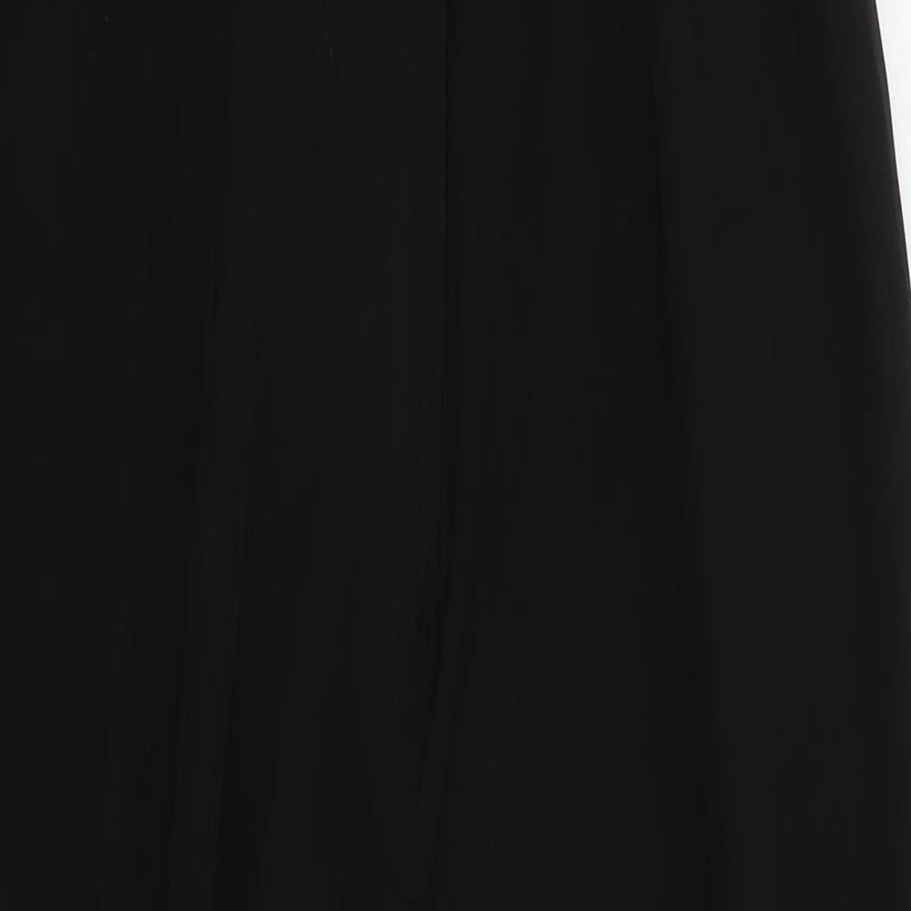 H&M Womens Black Polyester Jumpsuit One-Piece Size 10 L27 in Zip