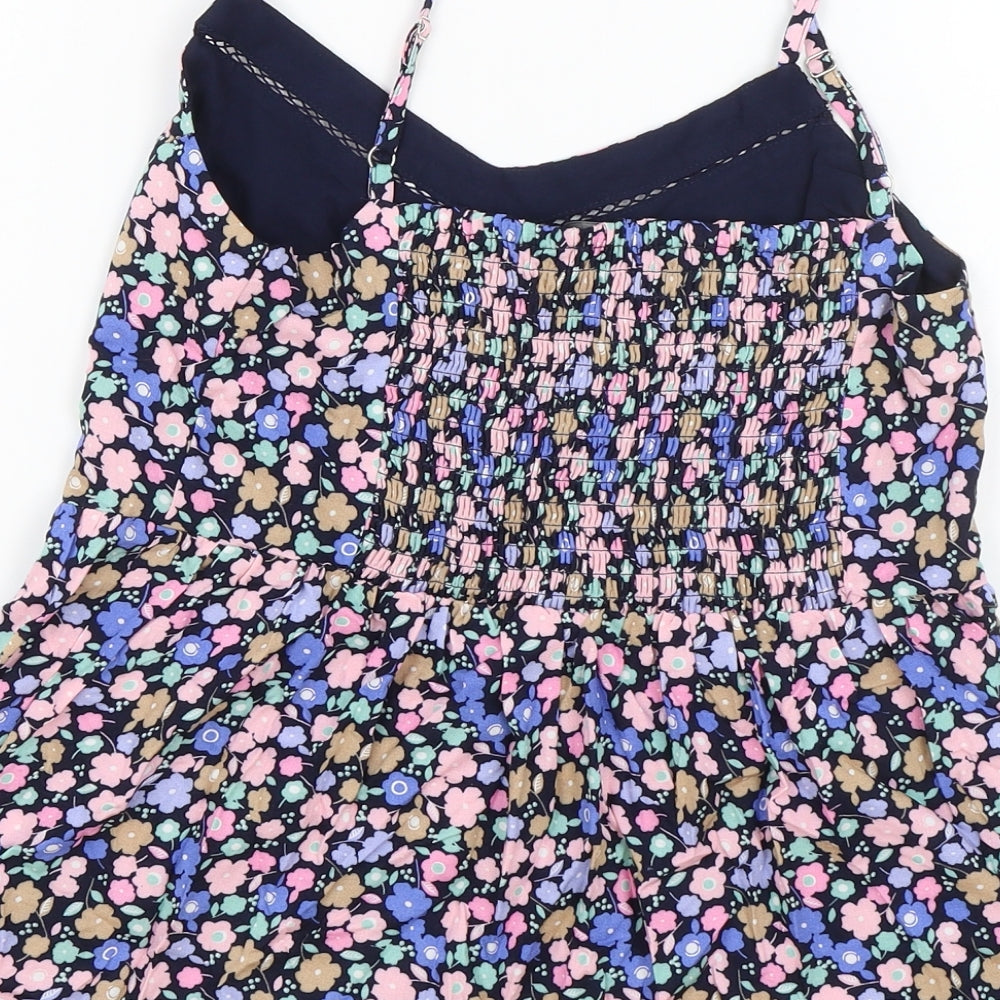 Marks and Spencer Womens Black Floral Viscose Camisole Tank Size 6 V-Neck