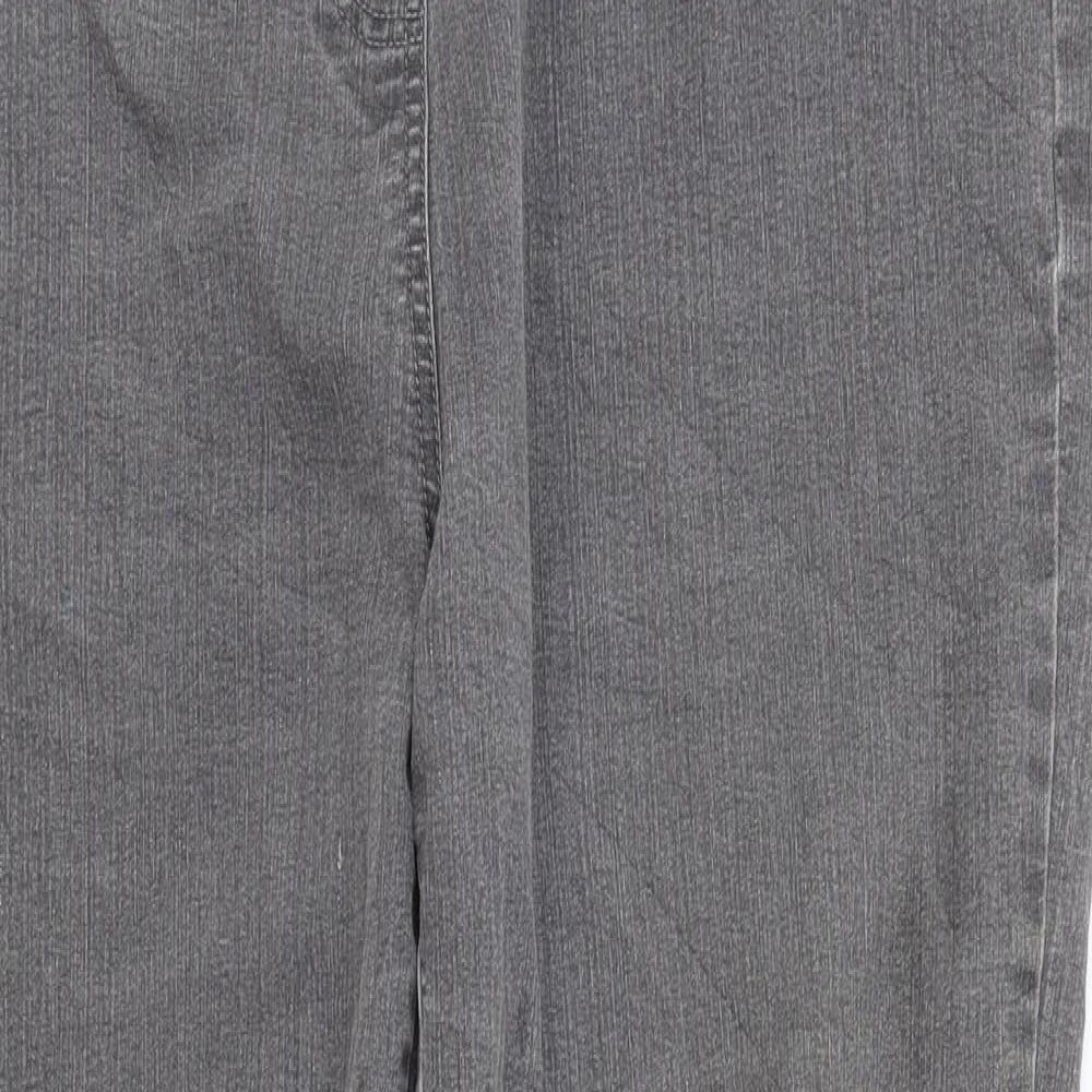 Maine Womens Grey Cotton Jegging Trousers Size 18 L27 in Regular