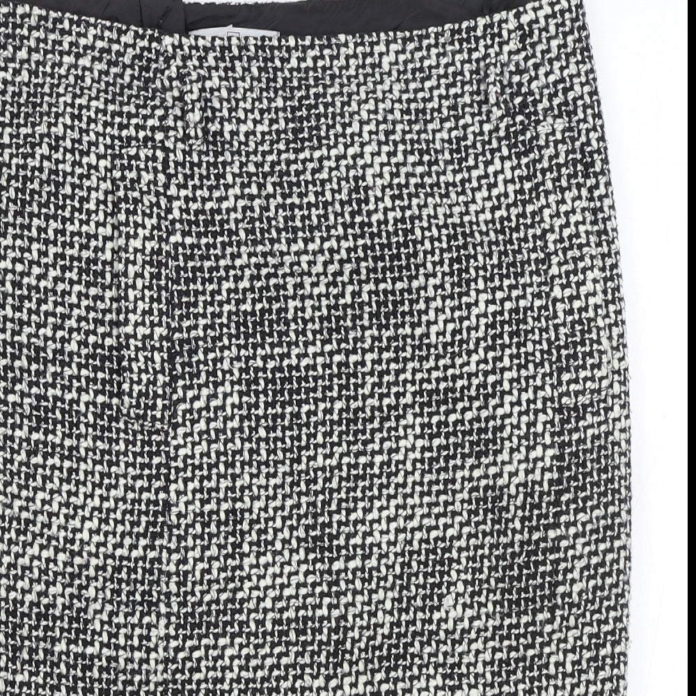 TU Womens Grey Polyester A-Line Skirt Size 16 Zip