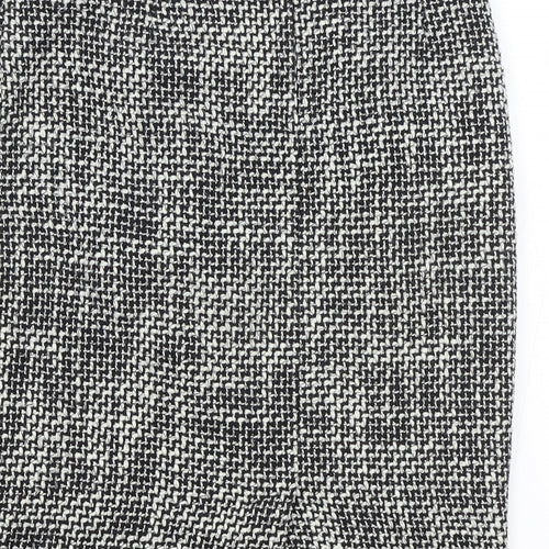 TU Womens Grey Polyester A-Line Skirt Size 16 Zip
