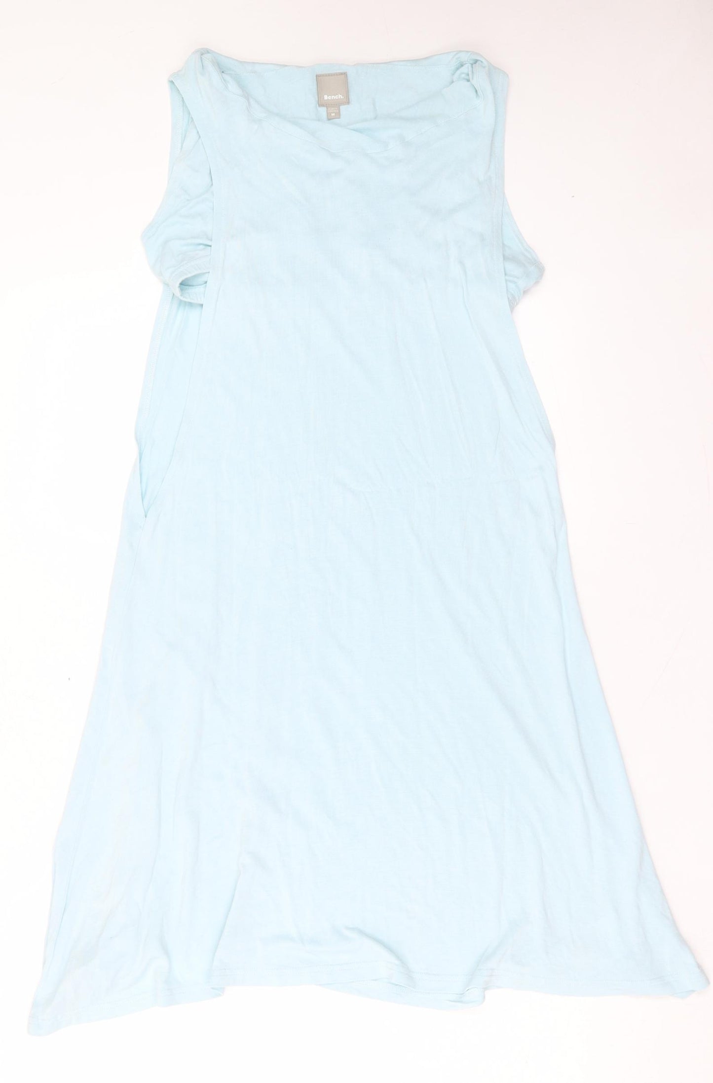 Bench Womens Blue Viscose A-Line Size M Boat Neck Pullover