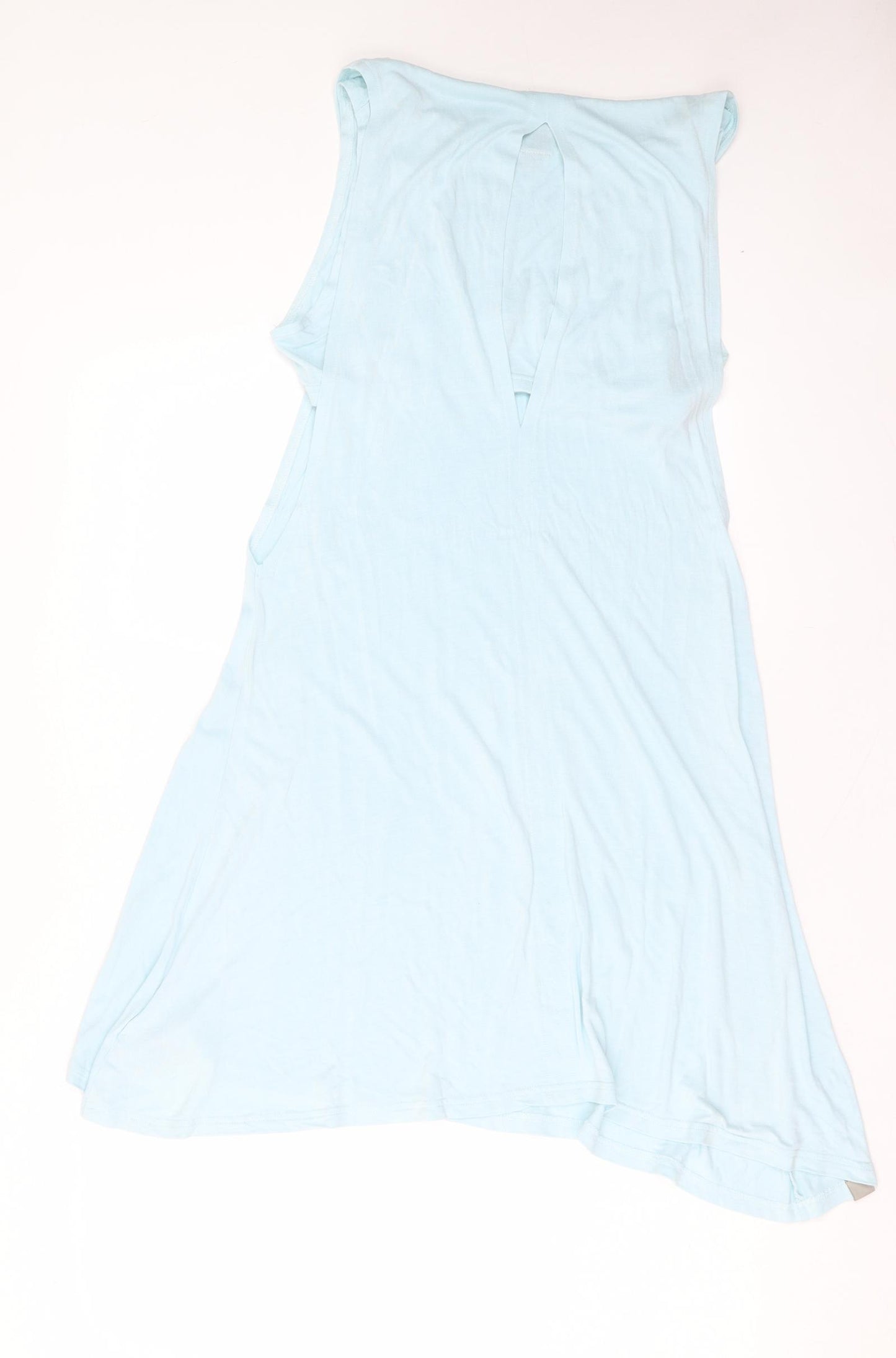 Bench Womens Blue Viscose A-Line Size M Boat Neck Pullover