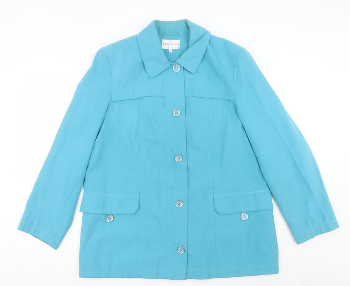 EWM Womens Blue Jacket Size 18 Button