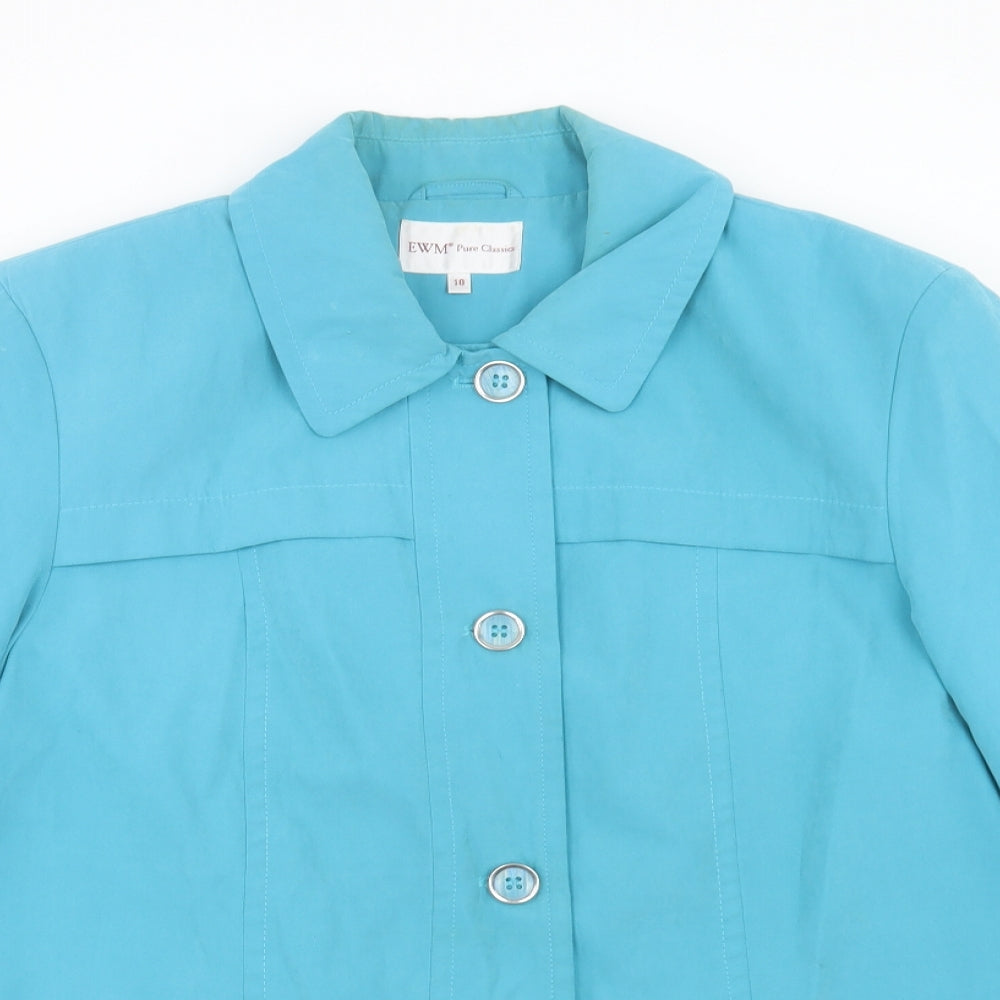 EWM Womens Blue Jacket Size 18 Button