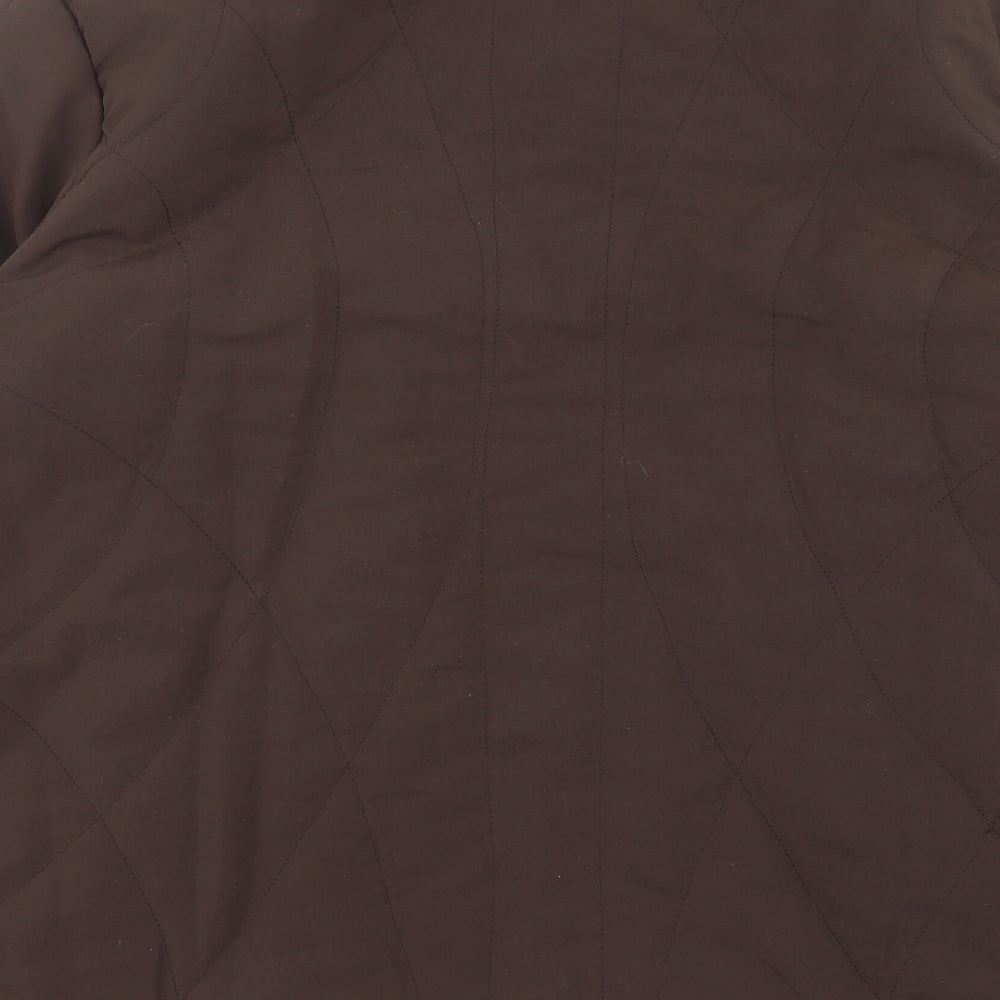 neville Womens Brown Jacket Coat Size 22 Button