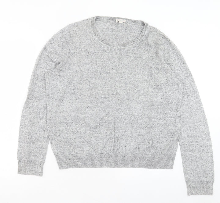 Gap Mens Grey Crew Neck Cotton Pullover Jumper Size XL