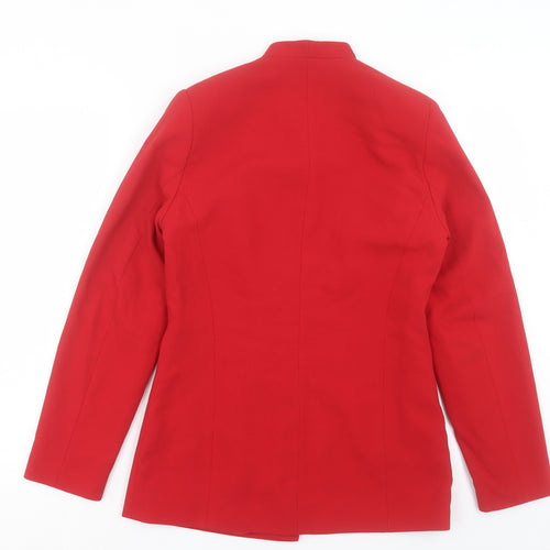 Kaleidoscope Womens Red Jacket Blazer Size 10 Button