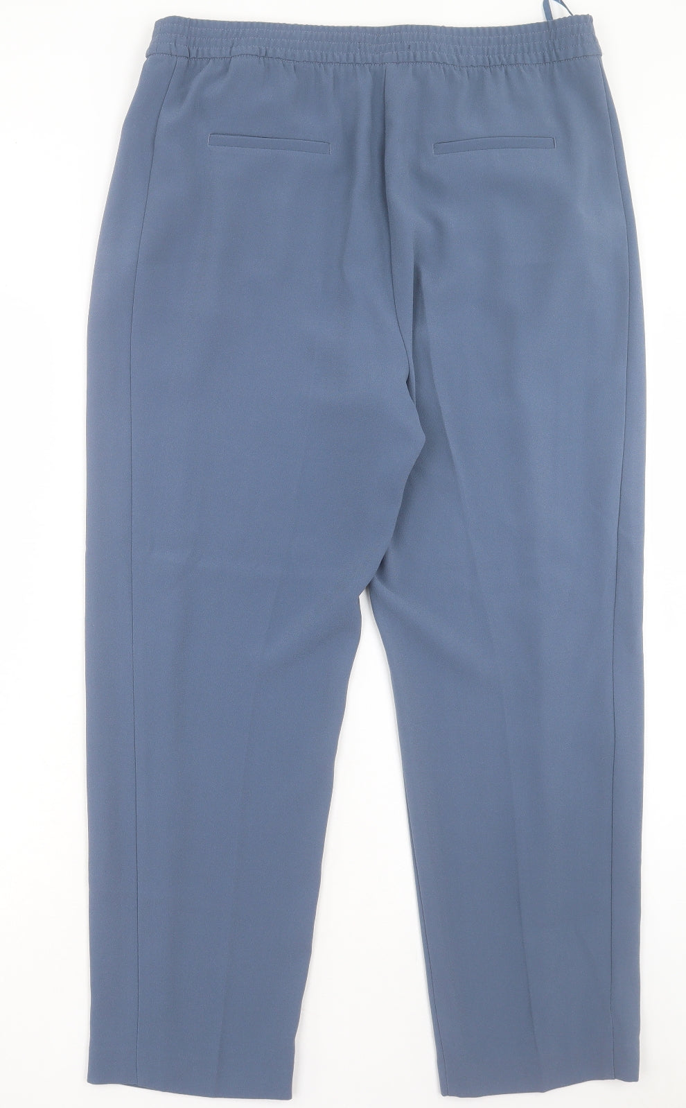 Marks and Spencer Womens Blue Polyester Trousers Size 16 L28 in Regular