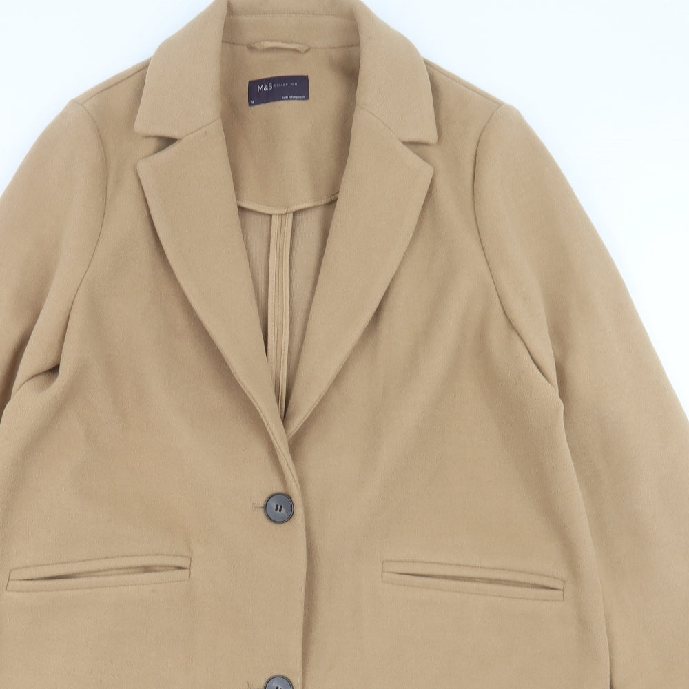 Marks and Spencer Womens Overcoat Coat Size 16 Button
