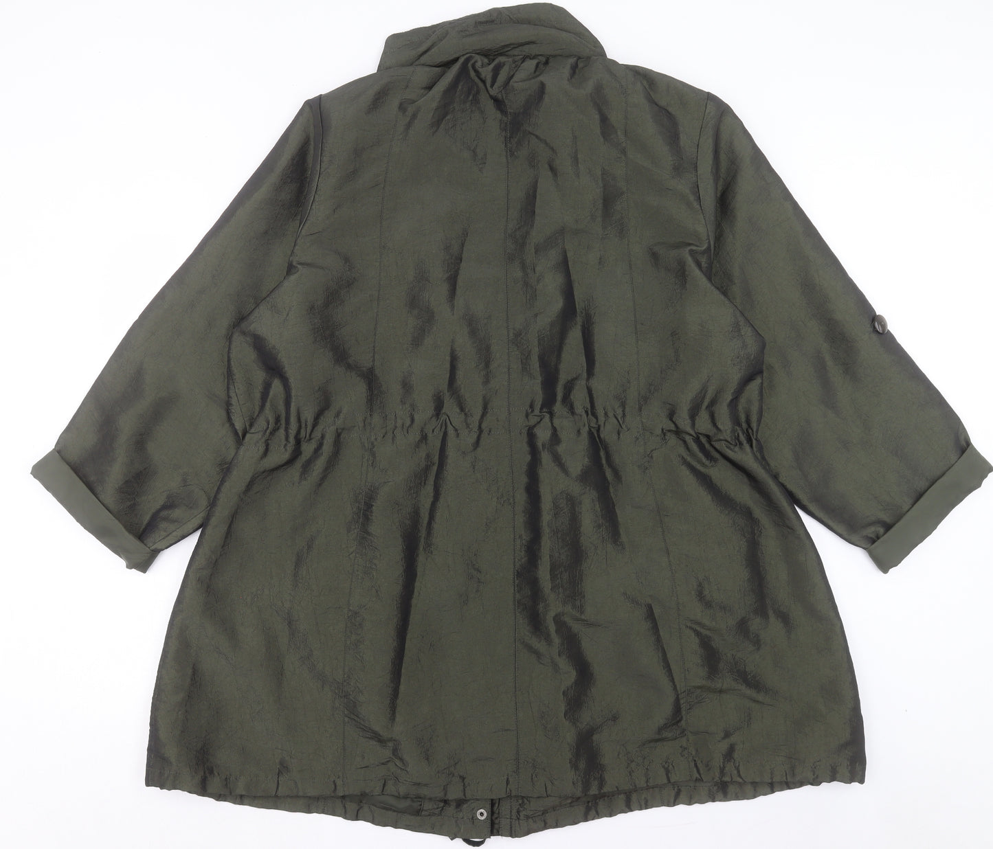 Joanna Hope Womens Green Jacket Size 24 Zip