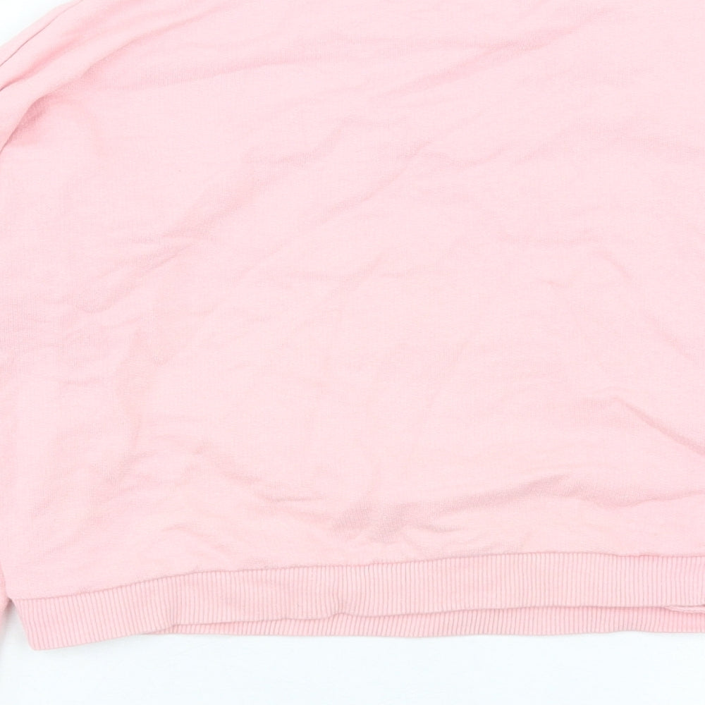 Primark Girls Pink Cotton Pullover Sweatshirt Size 10-11 Years Pullover - Unicorn