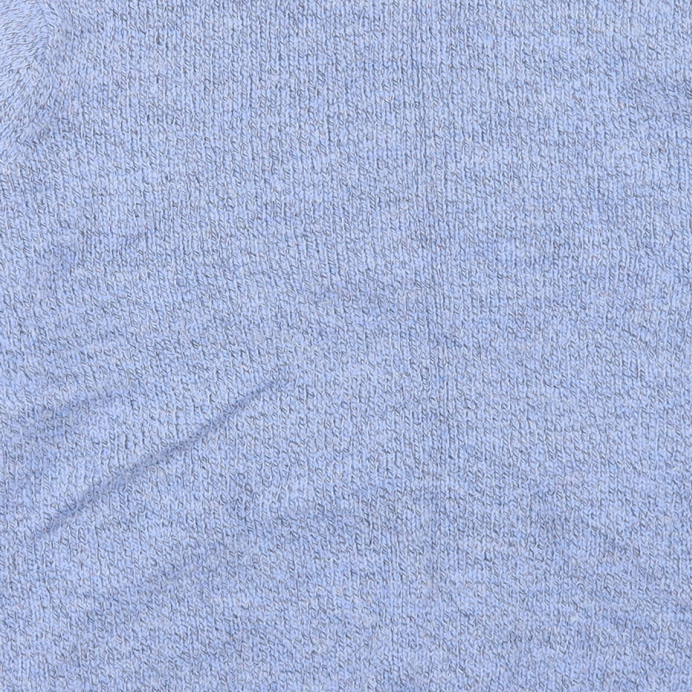 Damart Womens Blue Crew Neck Acrylic Pullover Jumper Size 14