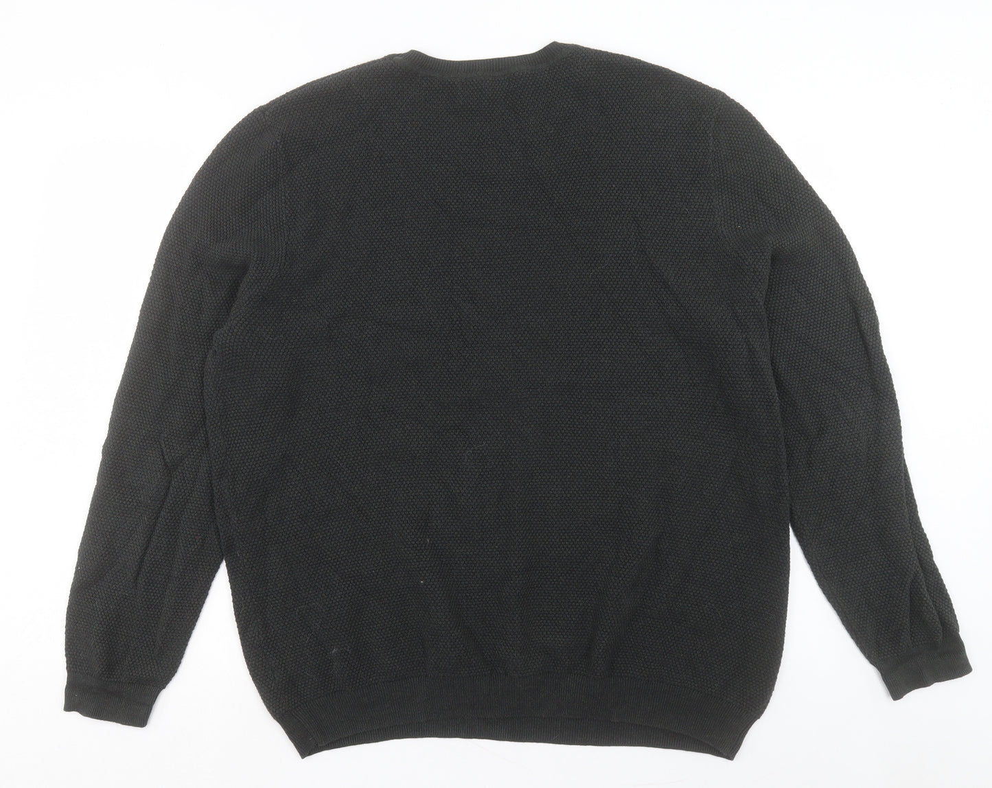 Red Herring Mens Green Crew Neck Cotton Pullover Jumper Size XL