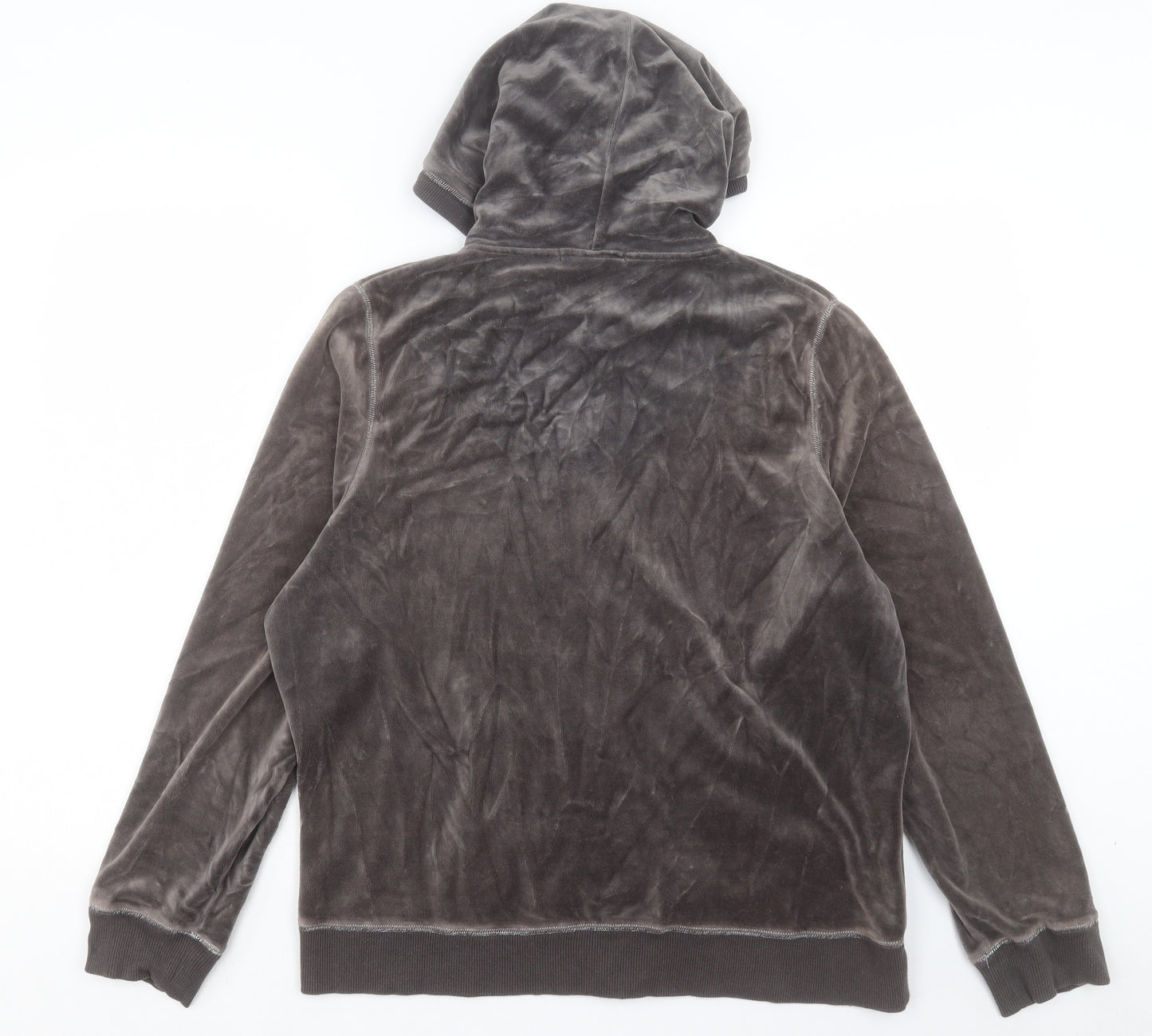 George Womens Grey Polyester Full Zip Hoodie Size 20 Zip