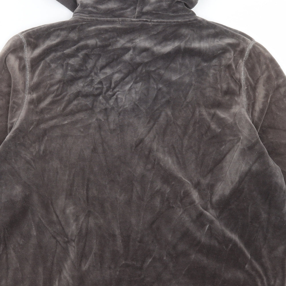 George Womens Grey Polyester Full Zip Hoodie Size 20 Zip