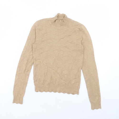 Miss Selfridge Womens High Neck Viscose Pullover Jumper Size 6