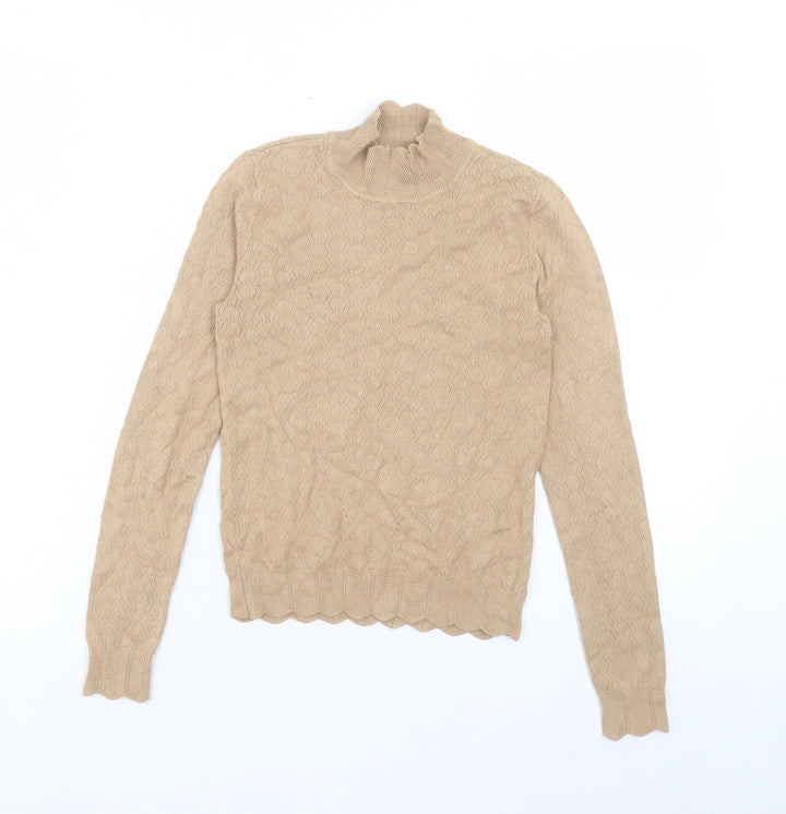 Miss Selfridge Womens High Neck Viscose Pullover Jumper Size 6