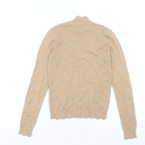 Miss Selfridge Womens High Neck Viscose Pullover Jumper Size 6