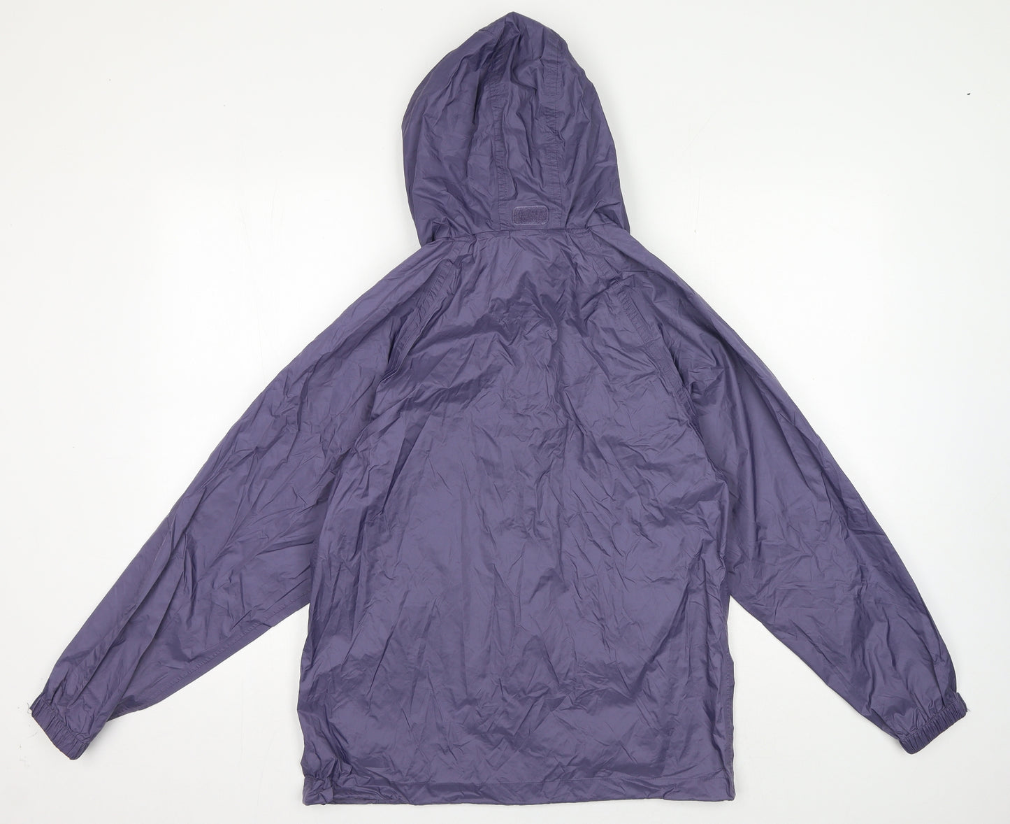 Preworn Womens Purple Rain Coat Coat Size S Zip