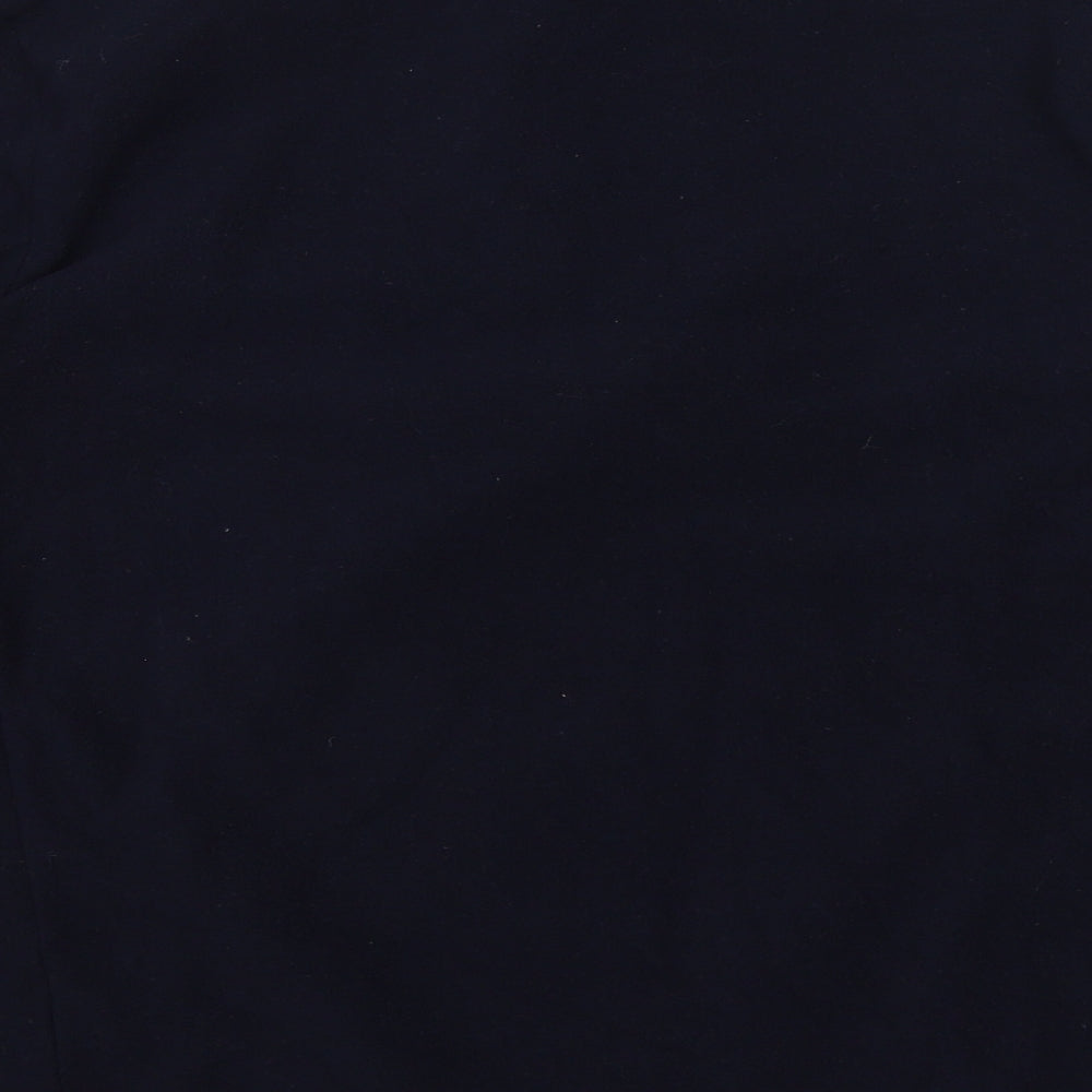 DECATHLON Womens Blue High Neck Polyester Pullover Jumper Size L - Fleece, Navy
