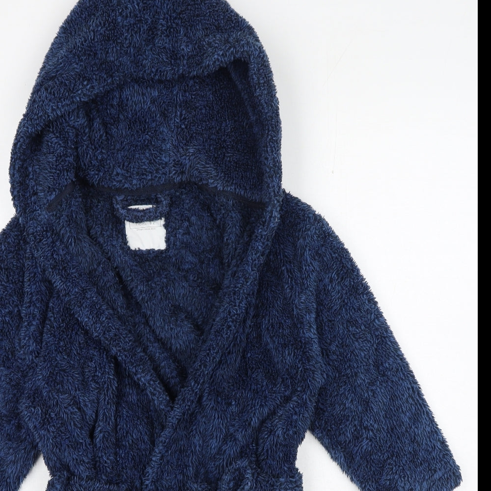 NEXT Boys Blue Solid Polyester Gown Size 7-8 Years